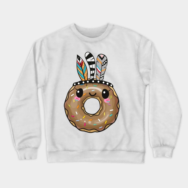 Cute chocolate donut Crewneck Sweatshirt by Reginast777